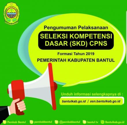 Pelaksanaan Tes SKD CPNS 2019 Kabupaten Bantul